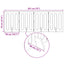 Foldbar hundegård 4 pcs Hvid 201 x 38 x 70 cm Konstrueret træ