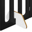 Foldbar hundegård 2 pcs Sort Eg 100,5 x 38 x 70 cm