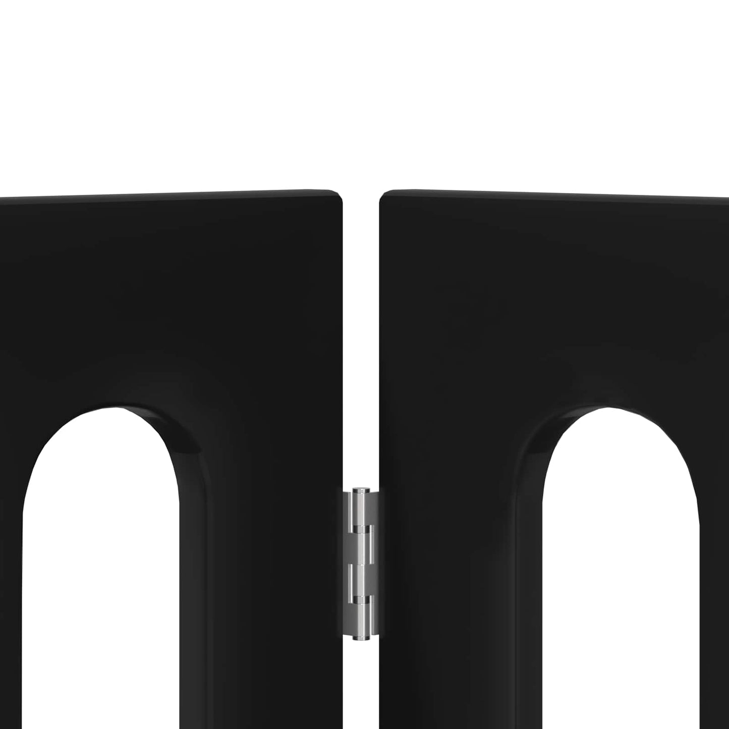 Foldbar hundegård 4 pcs Sort Eg 201 x 38 x 70 cm