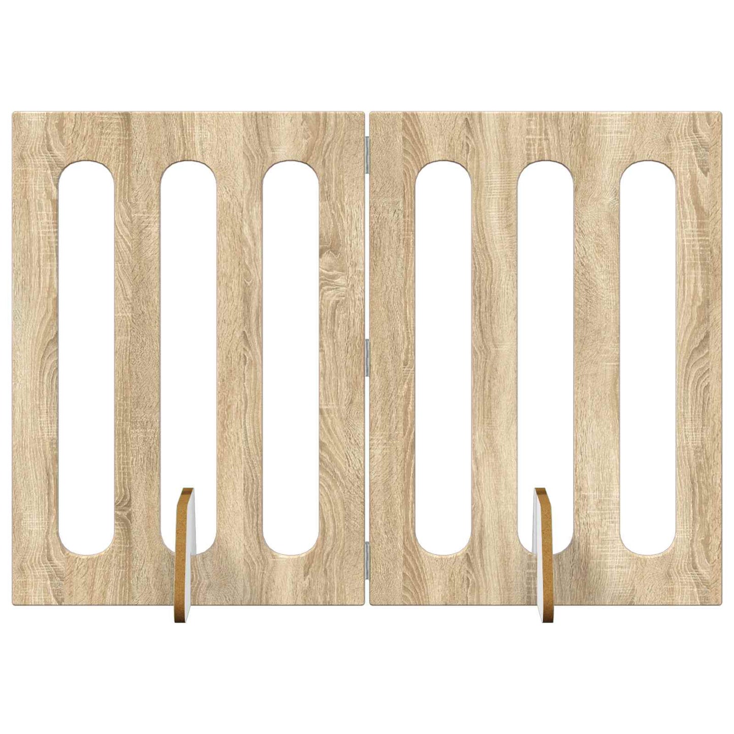 Foldbar hundegård 2 pcs Sonoma eg 100,5 x 38 x 70 cm
