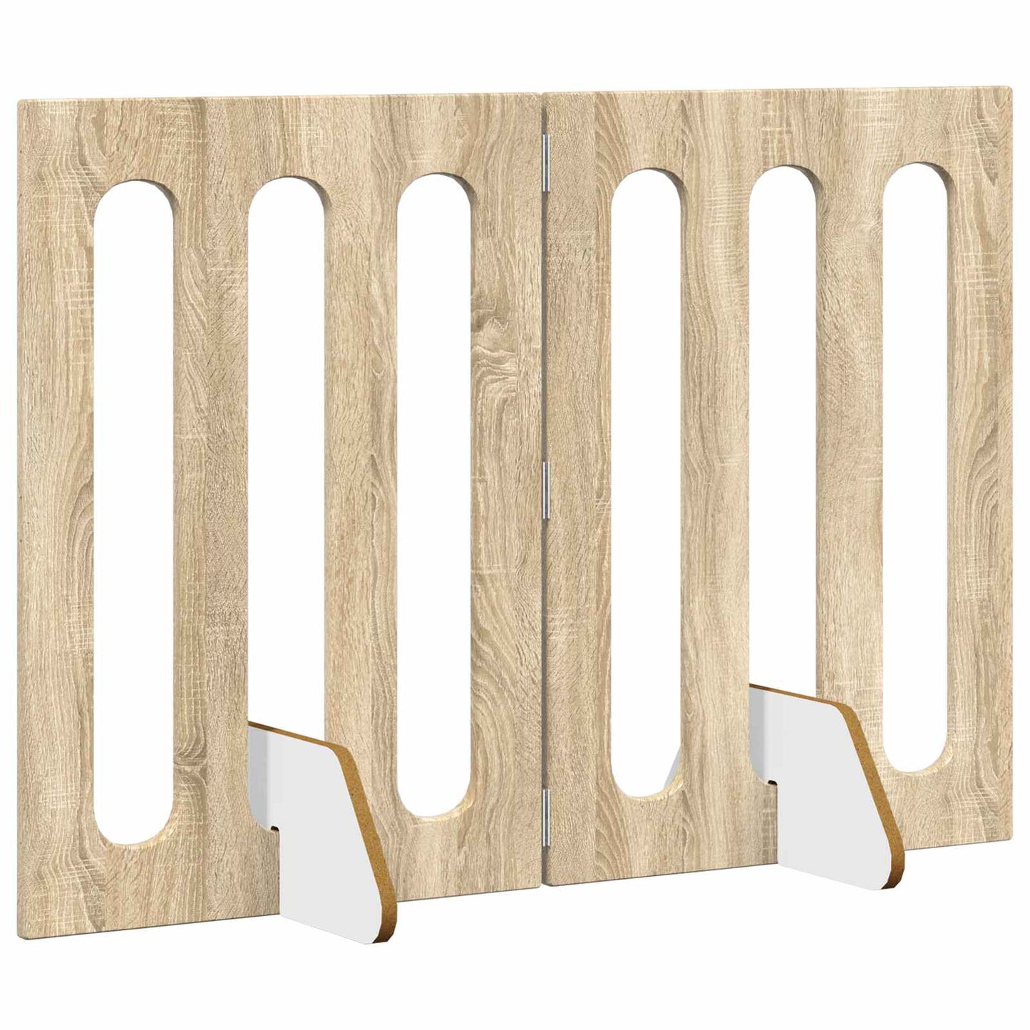 Foldbar hundegård 2 pcs Sonoma eg 100,5 x 38 x 70 cm