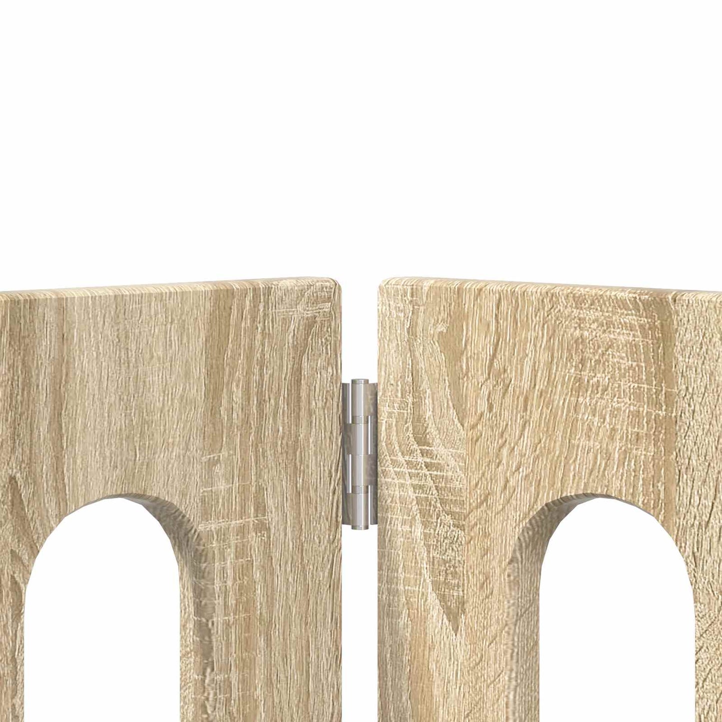 Foldbar hundegård 4 pcs Sonoma eg 201 x 38 x 70 cm