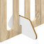 Foldbar hundegård 4 pcs Sonoma eg 201 x 38 x 70 cm