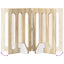 Foldbar hundegård 4 pcs Sonoma eg 201 x 38 x 70 cm