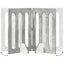 Foldbar hundegård 2 pcs BetonGrå 100,5 x 38 x 70 cm