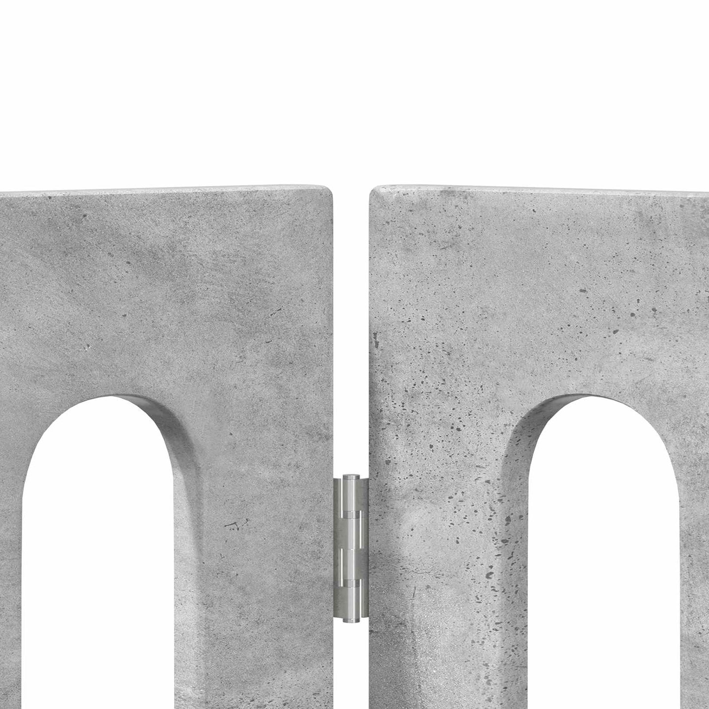 Foldbar hundegård 4 pcs BetonGrå 201 x 38 x 70 cm