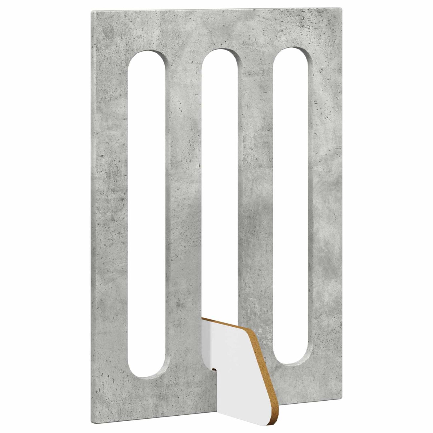 Foldbar hundegård 4 pcs BetonGrå 201 x 38 x 70 cm