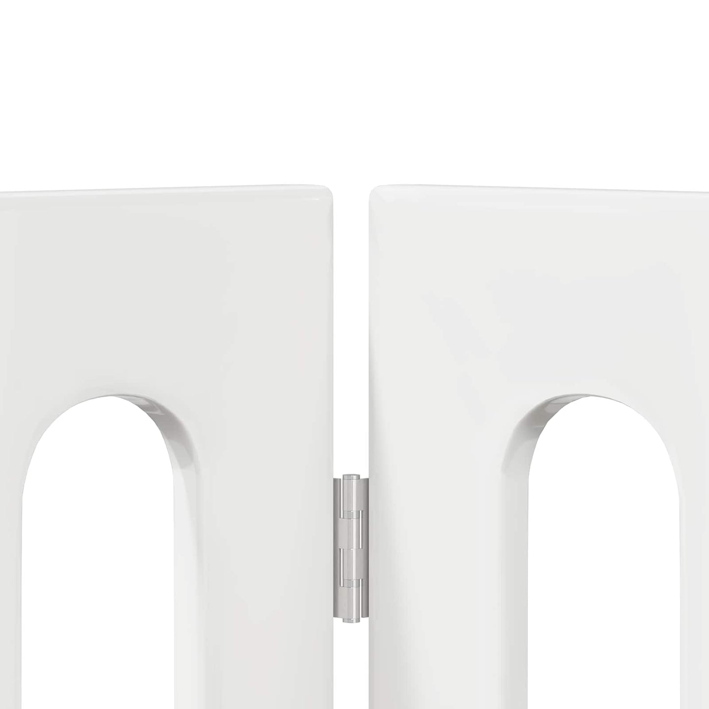 Foldbar hundegård 4 pcs Højglans Hvid 201 x 38 x 70 cm