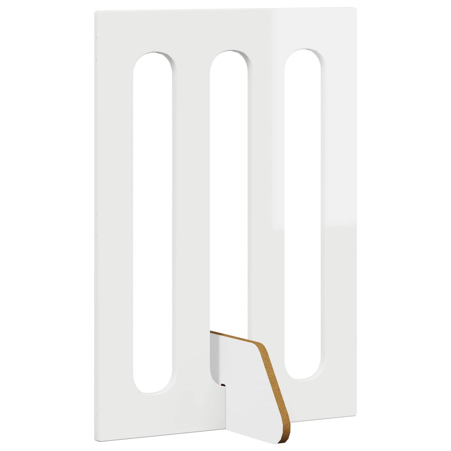 Foldbar hundegård 4 pcs Højglans Hvid 201 x 38 x 70 cm