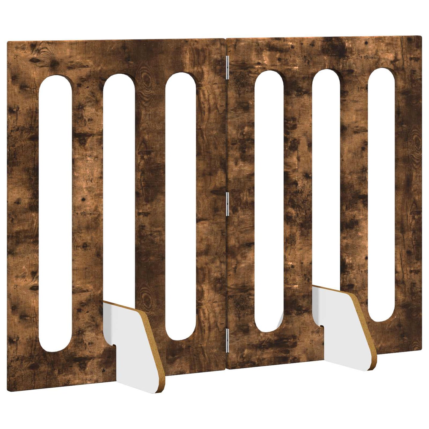 Foldbar hundegård 2 pcs Røget Eg 100,5 x 38 x 70 cm