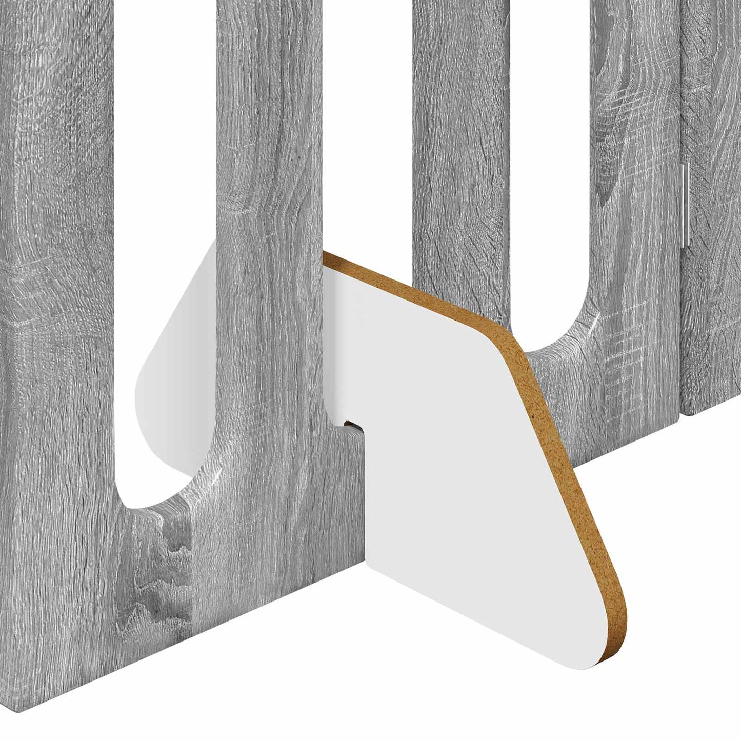 Foldbar hundegård 2 pcs Grå Sonoma 100,5 x 38 x 70 cm
