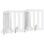Foldbar hundegård 4 pcs Grå Sonoma 201 x 38 x 70 cm