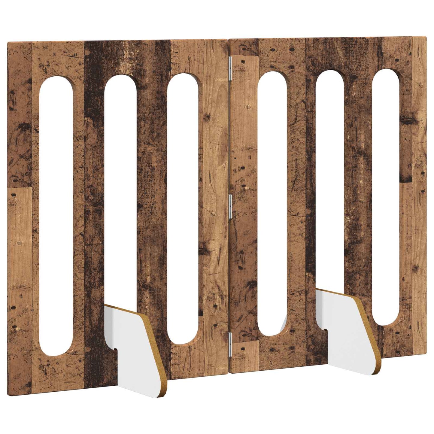 Foldbar hundegård 2 pcs Egetræ 100,5 x 38 x 70 cm