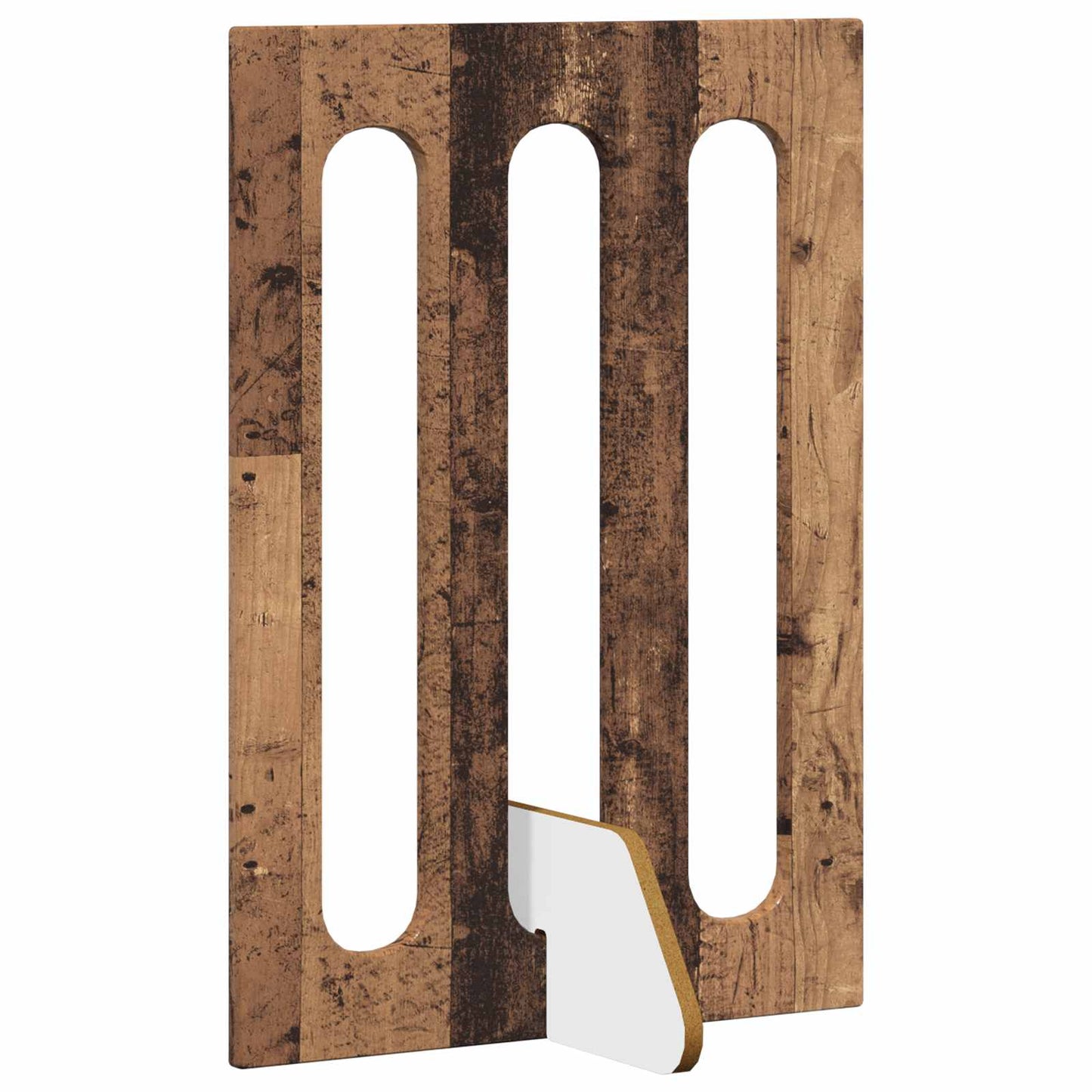 Foldbar hundegård 4 pcs Egetræ 201 x 38 x 70 cm Konstrueret træ