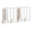 Foldbar hundegård 4 pcs Egetræ 201 x 38 x 70 cm Konstrueret træ