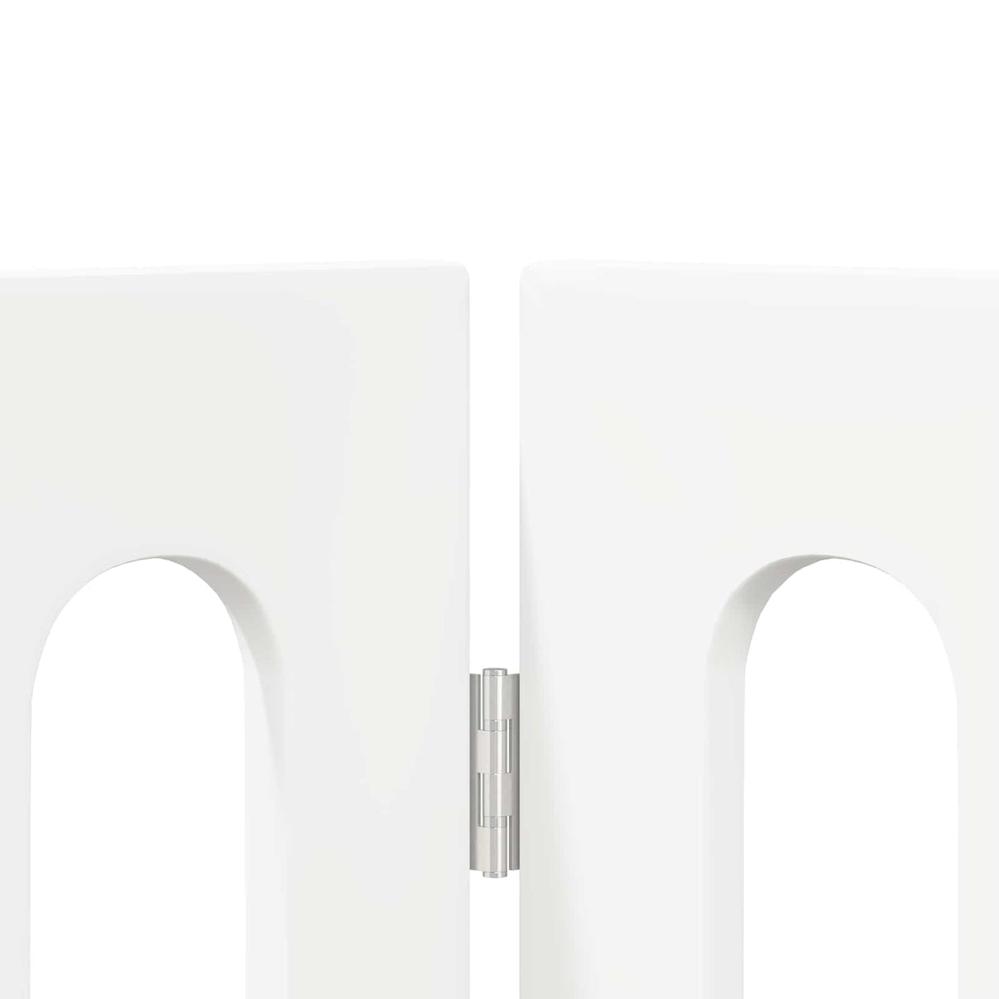 Foldbar hundegård 2 pcs Hvid 100,5 x 38 x 90 cm Konstrueret træ