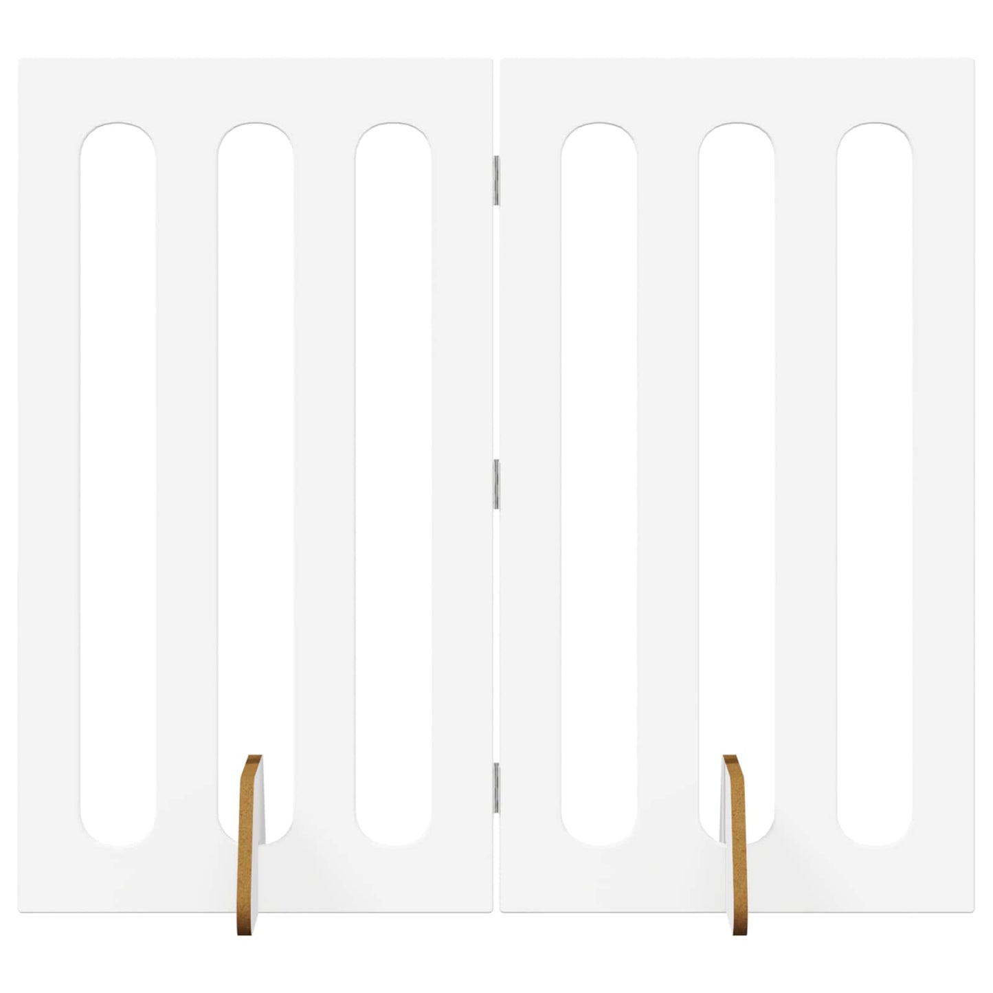 Foldbar hundegård 2 pcs Hvid 100,5 x 38 x 90 cm Konstrueret træ