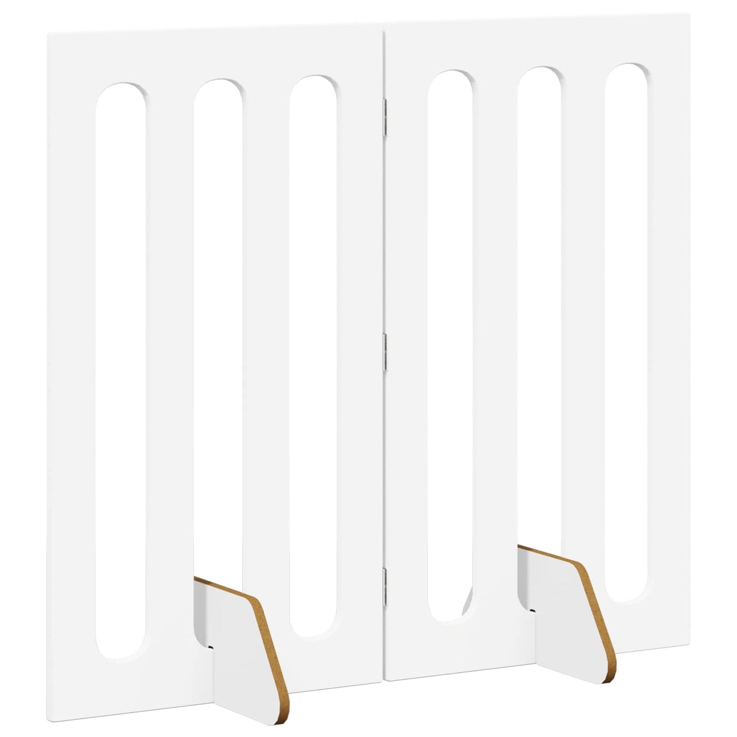 Foldbar hundegård 2 pcs Hvid 100,5 x 38 x 90 cm Konstrueret træ