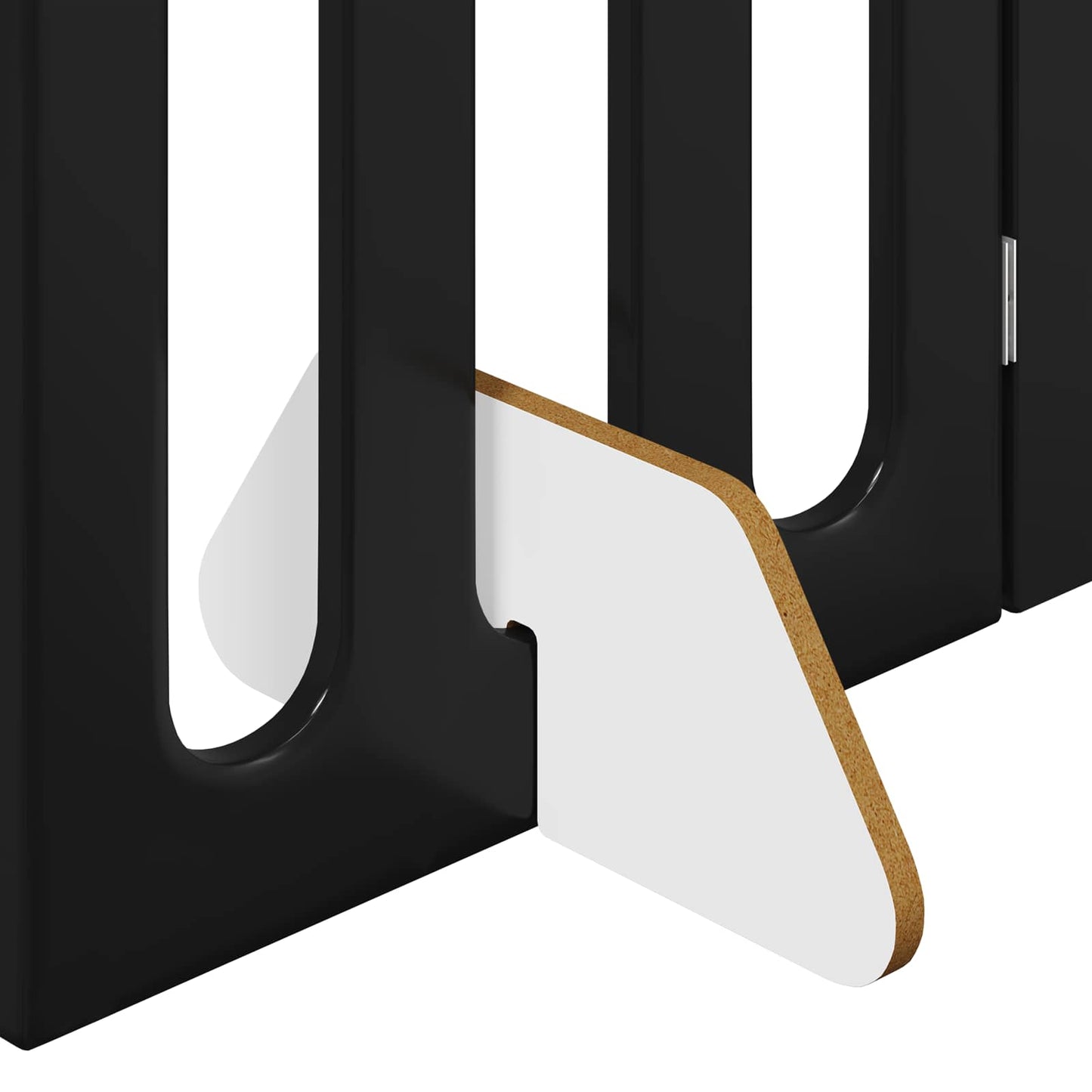 Foldbar hundegård 2 pcs Sort Eg 100,5 x 38 x 90 cm