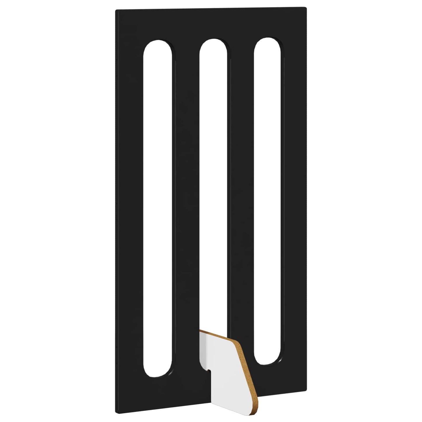 Foldbar hundegård 4 pcs Sort Eg 201 x 38 x 90 cm