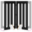 Foldbar hundegård 4 pcs Sort Eg 201 x 38 x 90 cm