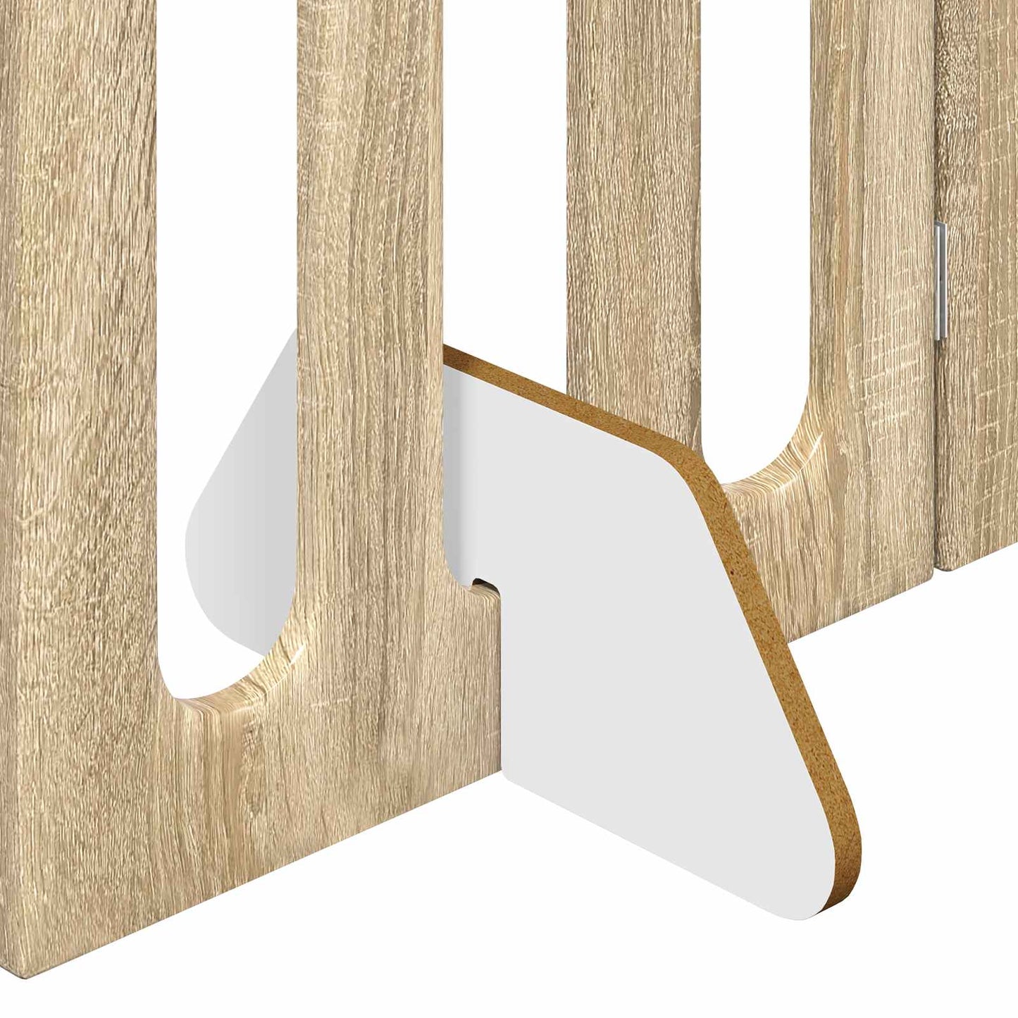 Foldbar hundegård 2 pcs Sonoma eg 100,5 x 38 x 90 cm