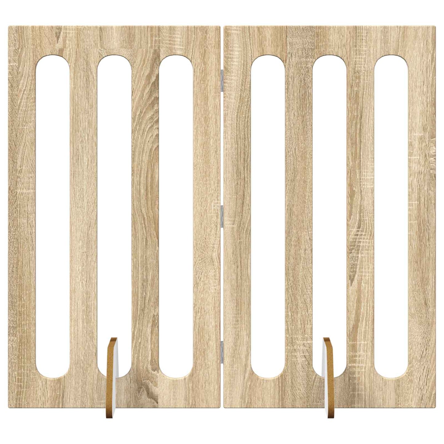 Foldbar hundegård 2 pcs Sonoma eg 100,5 x 38 x 90 cm