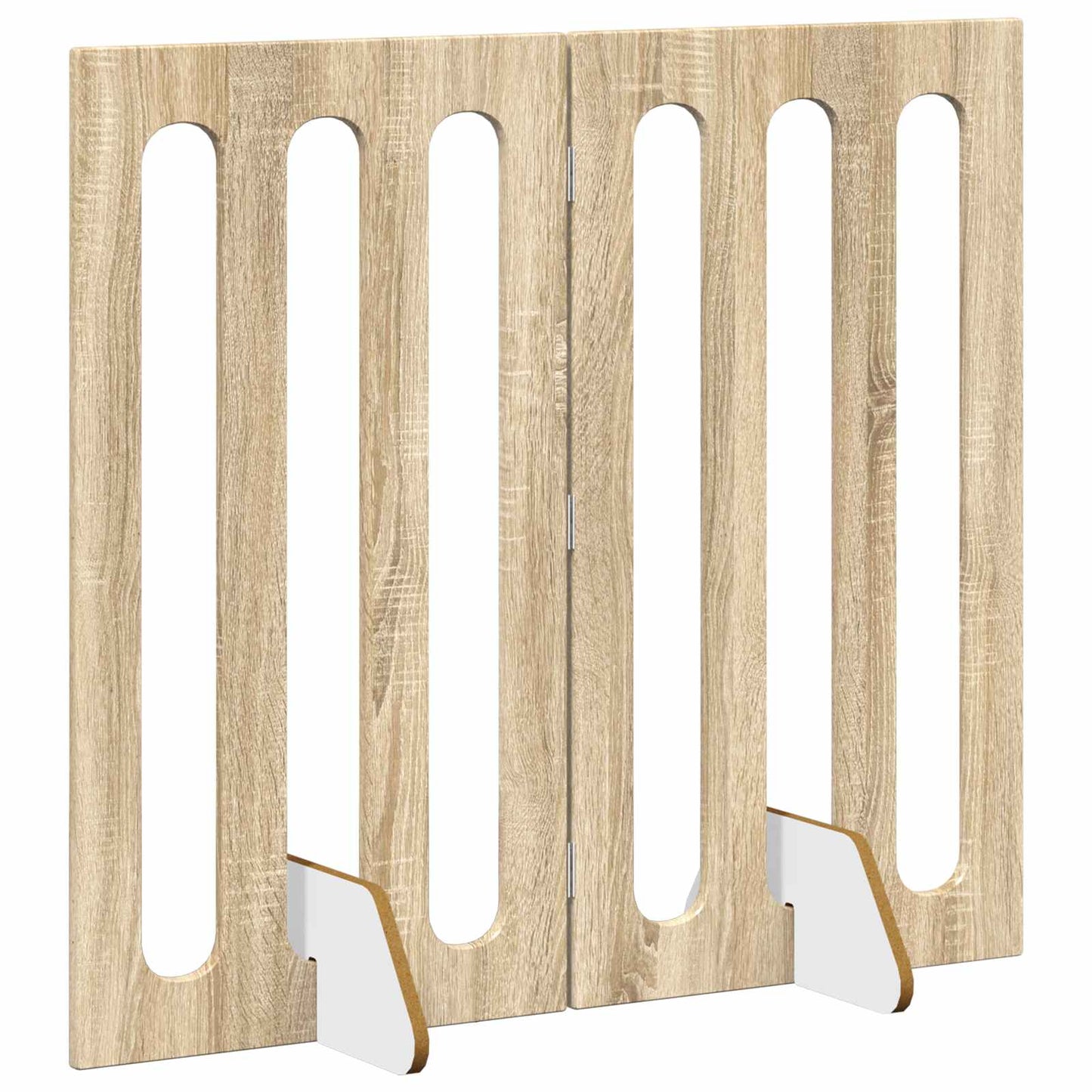 Foldbar hundegård 2 pcs Sonoma eg 100,5 x 38 x 90 cm
