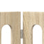 Foldbar hundegård 4 pcs Sonoma eg 201 x 38 x 90 cm