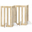 Foldbar hundegård 4 pcs Sonoma eg 201 x 38 x 90 cm