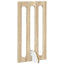 Foldbar hundegård 4 pcs Sonoma eg 201 x 38 x 90 cm