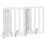 Foldbar hundegård 4 pcs BetonGrå 201 x 38 x 90 cm