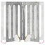 Foldbar hundegård 4 pcs BetonGrå 201 x 38 x 90 cm