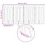 Foldbar hundegård 4 pcs BetonGrå 201 x 38 x 90 cm