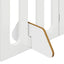 Foldbar hundegård 2 pcs Højglans Hvid 100,5 x 38 x 90 cm