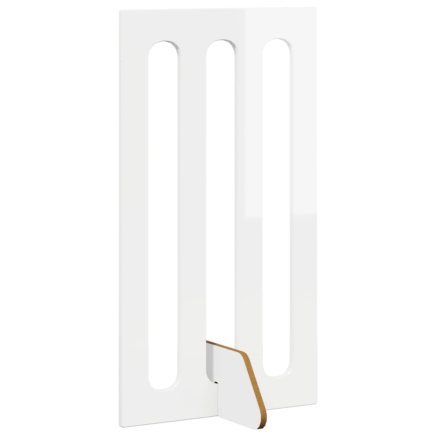 Foldbar hundegård 2 pcs Højglans Hvid 100,5 x 38 x 90 cm