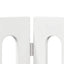 Foldbar hundegård 4 pcs Højglans Hvid 201 x 38 x 90 cm