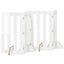 Foldbar hundegård 4 pcs Højglans Hvid 201 x 38 x 90 cm