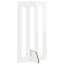 Foldbar hundegård 4 pcs Højglans Hvid 201 x 38 x 90 cm