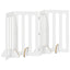 Foldbar hundegård 4 pcs Højglans Hvid 201 x 38 x 90 cm