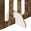 Foldbar hundegård 2 pcs Røget Eg 100,5 x 38 x 90 cm