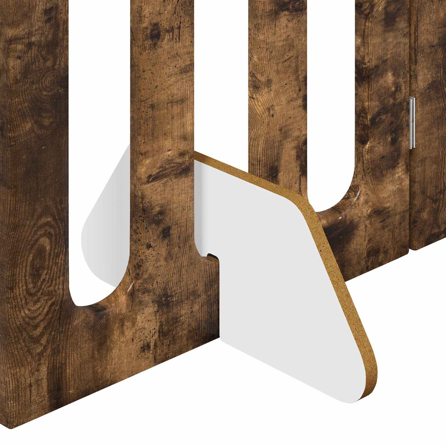 Foldbar hundegård 2 pcs Røget Eg 100,5 x 38 x 90 cm