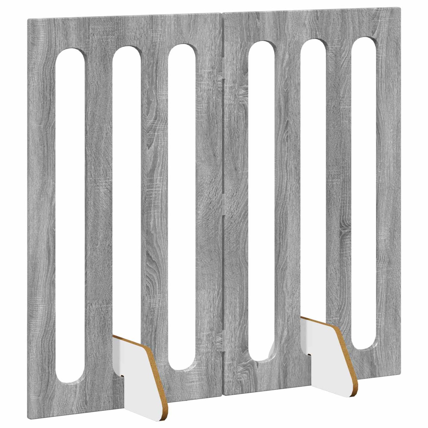Foldbar hundegård 2 pcs Grå Sonoma 100,5 x 38 x 90 cm