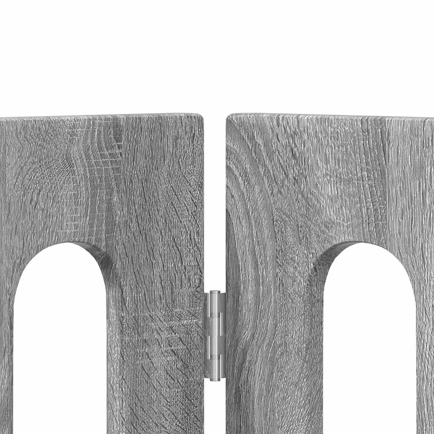 Foldbar hundegård 4 pcs Grå Sonoma 201 x 38 x 90 cm