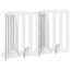 Foldbar hundegård 4 pcs Grå Sonoma 201 x 38 x 90 cm