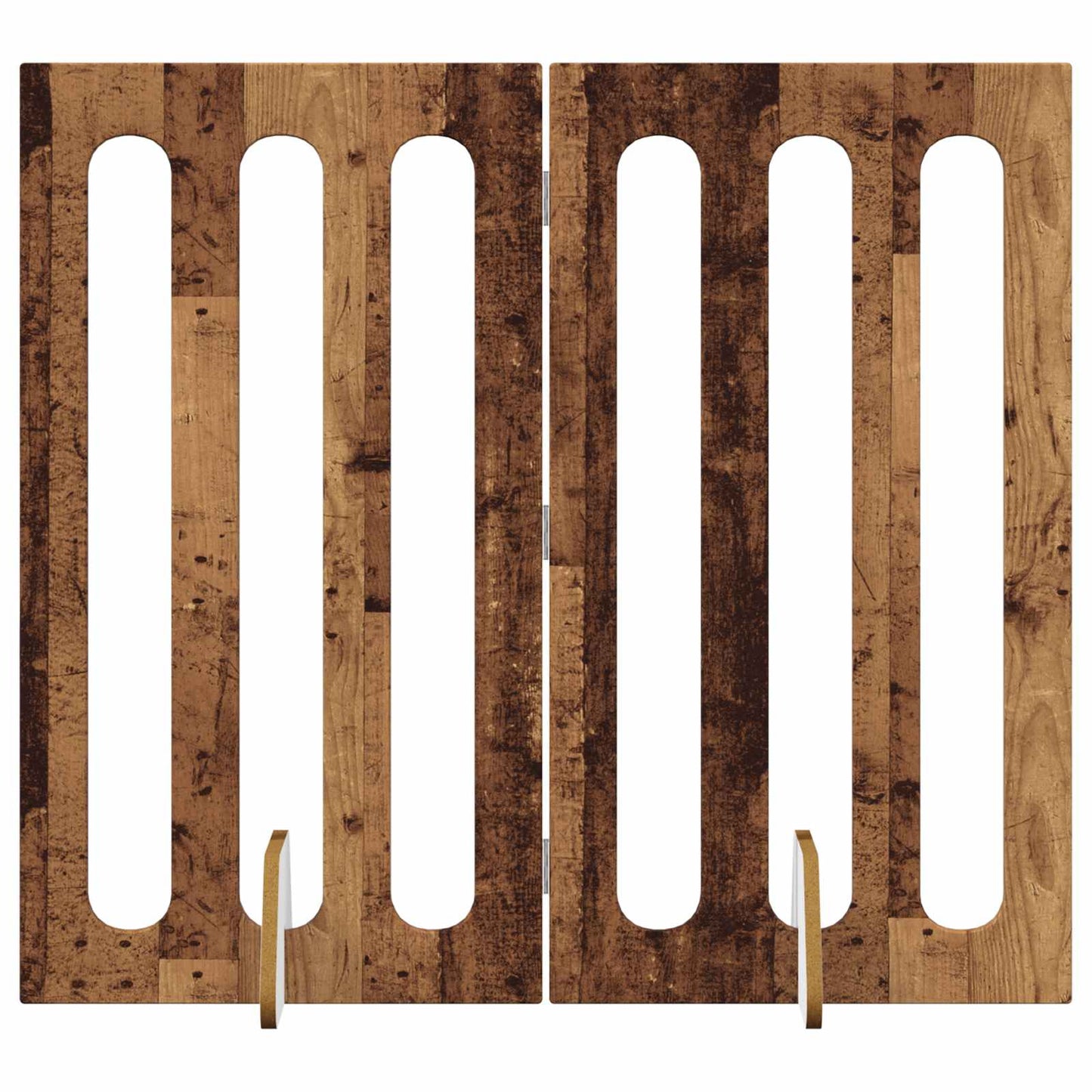 Foldbar hundegård 2 pcs Egetræ 100,5 x 38 x 90 cm