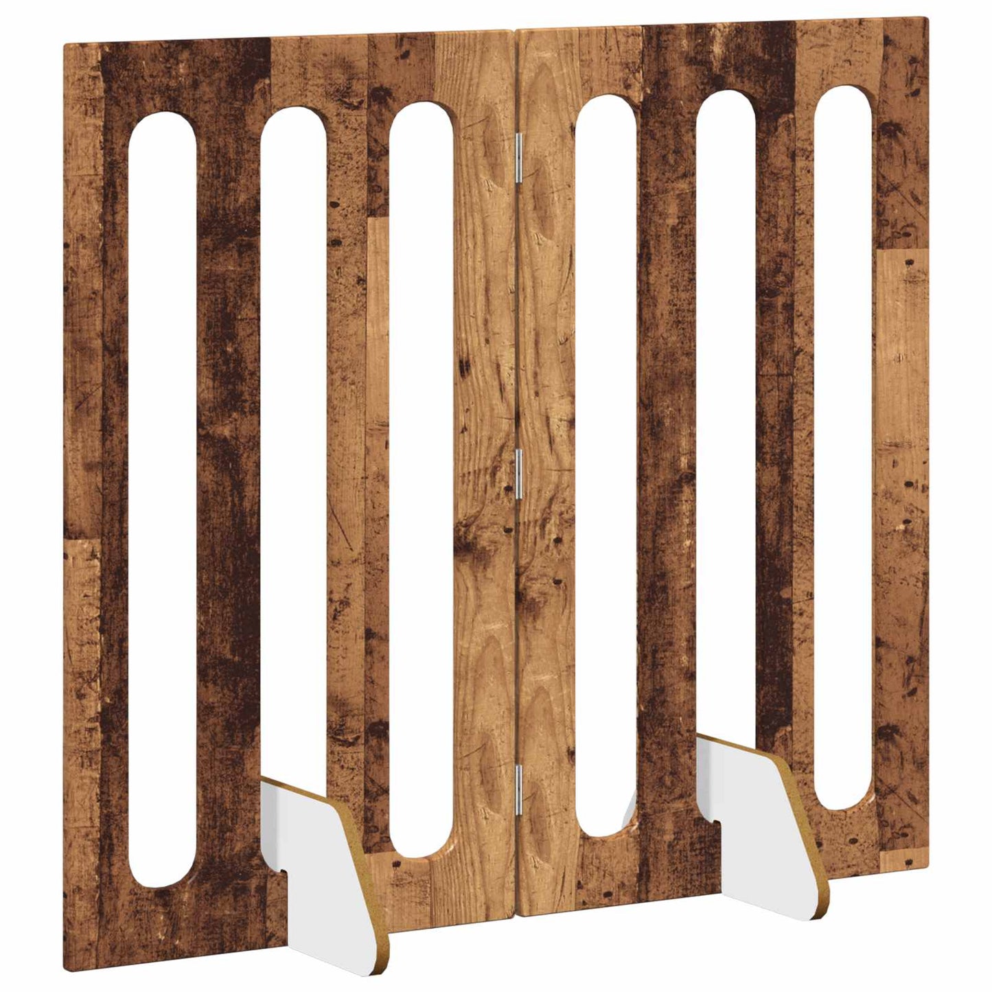 Foldbar hundegård 2 pcs Egetræ 100,5 x 38 x 90 cm
