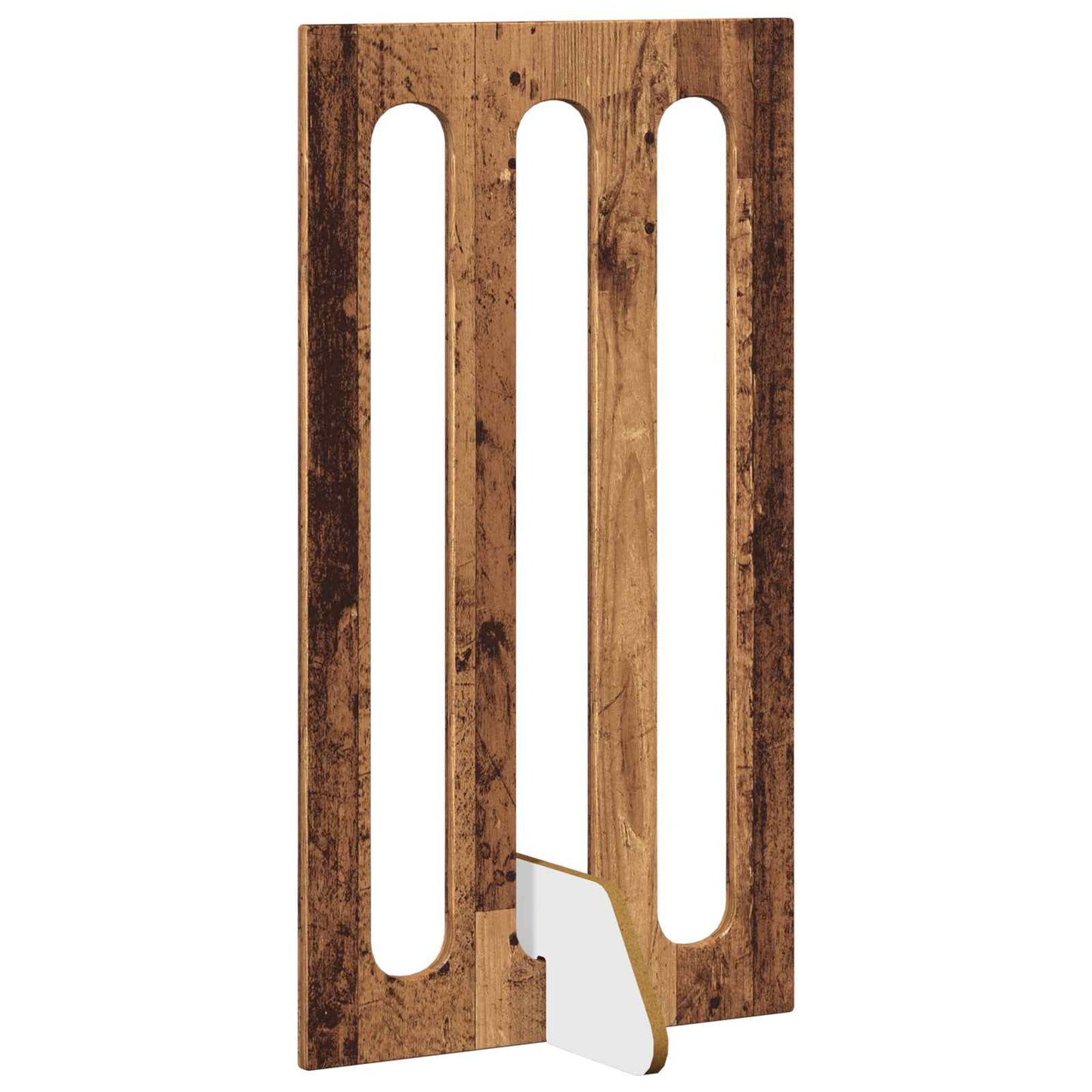 Foldbar hundegård 4 pcs Egetræ 201 x 38 x 90 cm Konstrueret træ