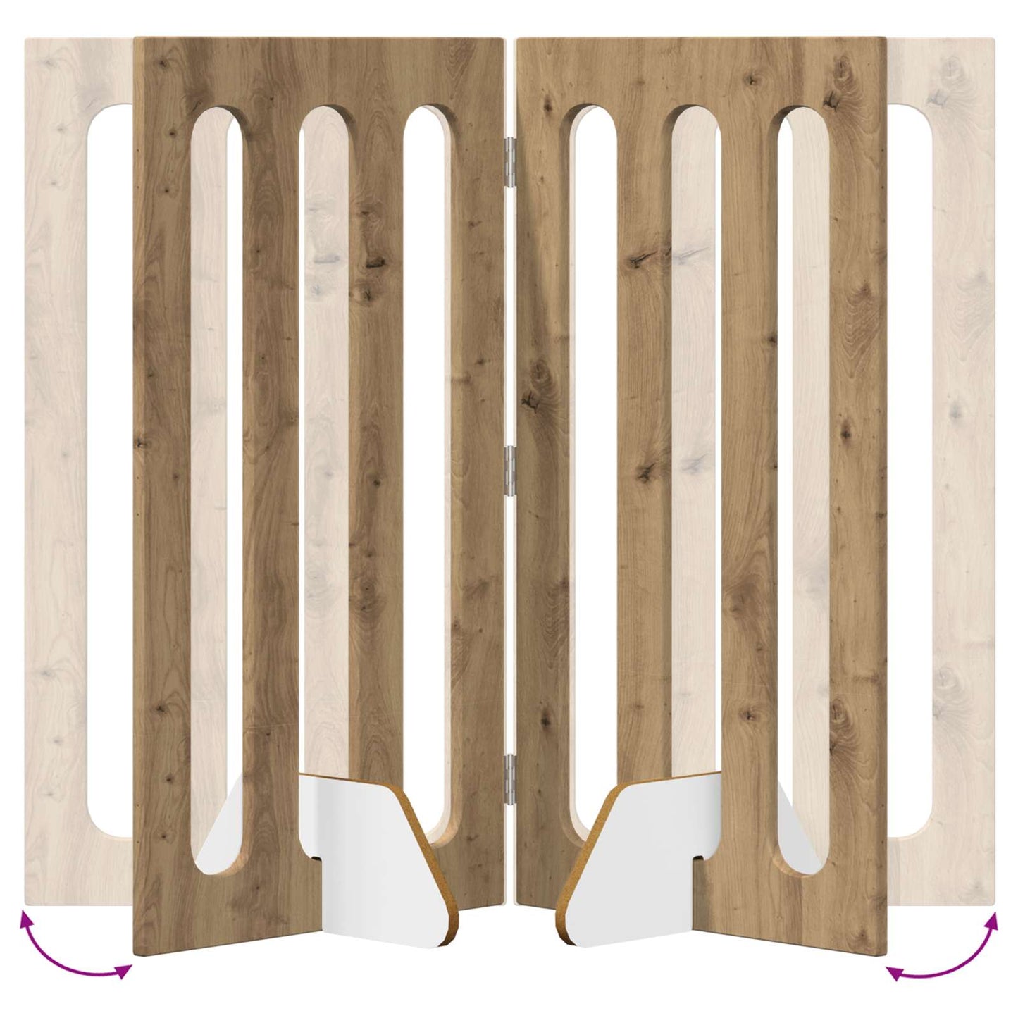 Foldbar hundegård 2 pcs Artisan Eg 100,5 x 38 x 90 cm