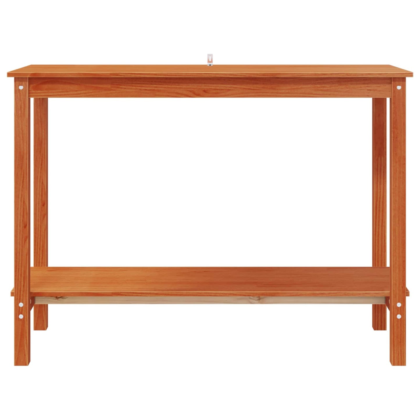 Konsolbord med hylde VoksBrun 110 x 40 x 80 cm Massivt fyrretræ